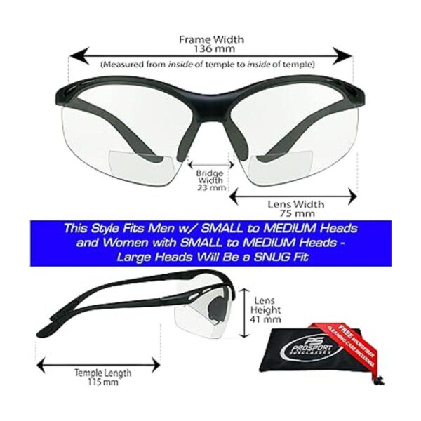 proSPORT Lentes de seguridad bifocales Z87 2.50 2 pares_2