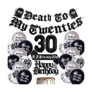 ayiho Death to My Twenties Globos de látex para decorar
