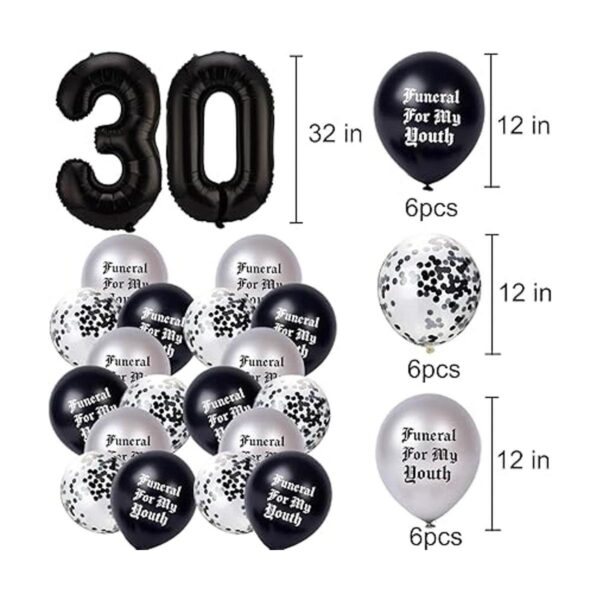 ayiho Death to My Twenties Globos de látex para decorar