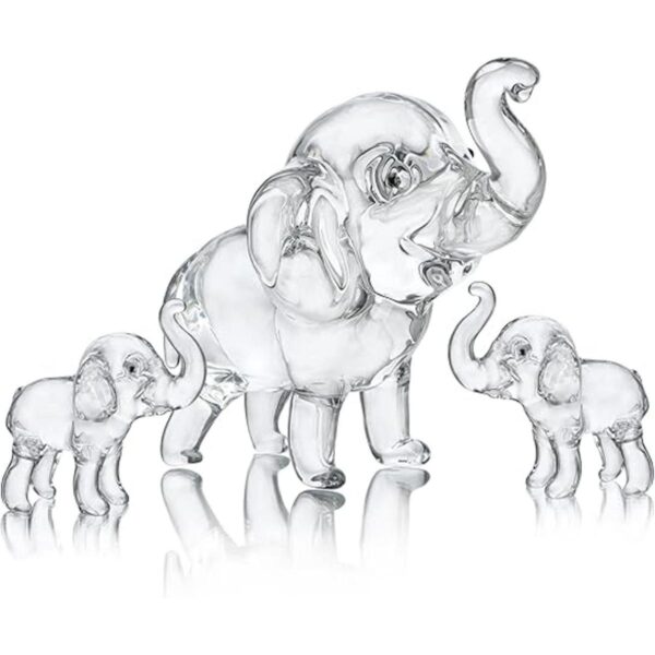 Juego de 3 figuras coleccionables de elefante para madre y_1