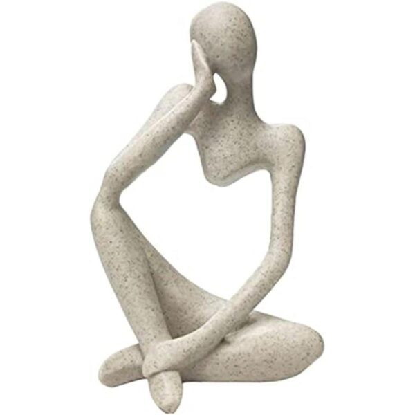 Estatua de resina de piedra arenisca estilo pensador de_1