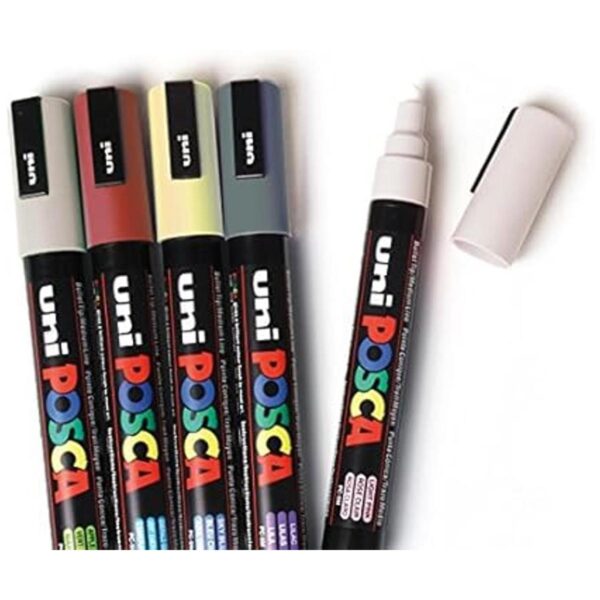 UNI Posca PC 5M Fluor Set Paquete de 4 marcadores_2