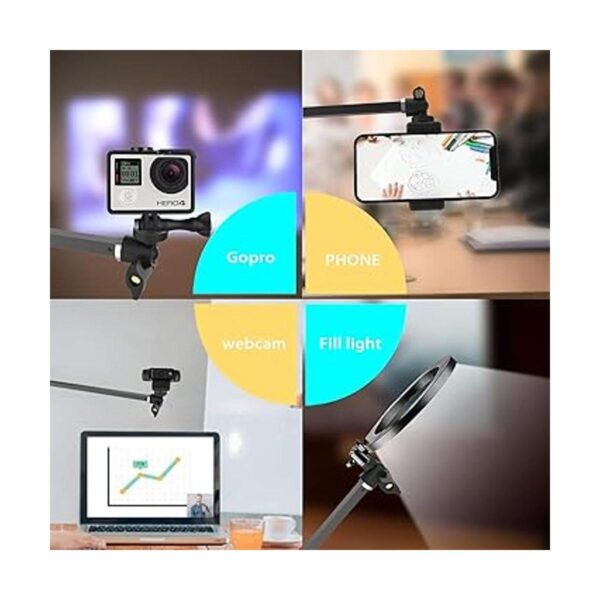 Soporte de trípode largo para iPhone con cámara web_6