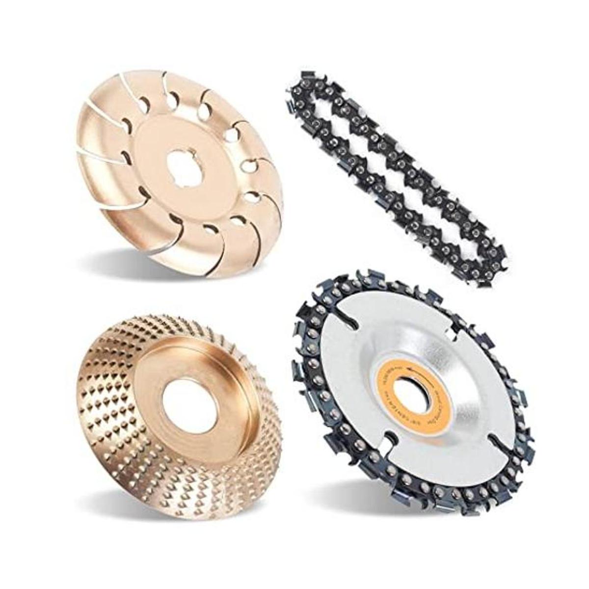 Pomsare 4 ruedas de molienda de madera mejoradas para