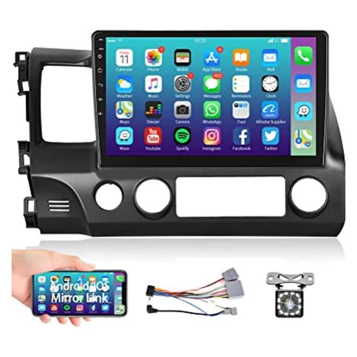 podofo Radio estéreo de coche para Honda Civic 2006 2007