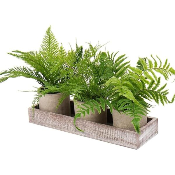 Paquete de 3 mini plantas falsas en maceta plantas_1