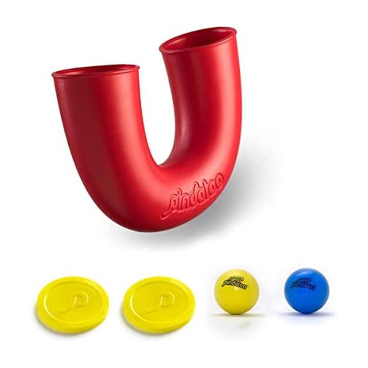 Pindaloo juego de ingenio con 2 pelotas de malabarismo.