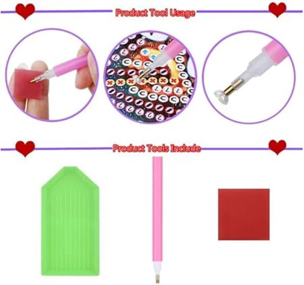 Kit de pintura de diamante de mariposa marcapáginas