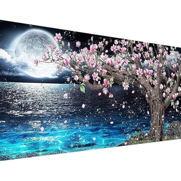 Pintura con diamantes 5D de Lago kit de Luna bricolaje_1