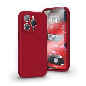 pcgaga Funda de silicona líquida para iPhone 14 Pro con_1