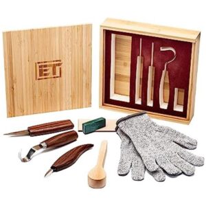 Elemental Tools Juego de herramientas de tallado de madera