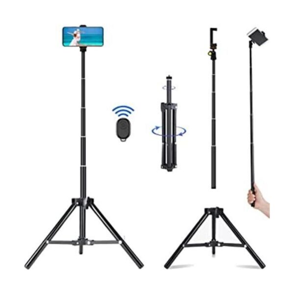 Trípode para selfie Stick extensible de 62 pulgadas_1