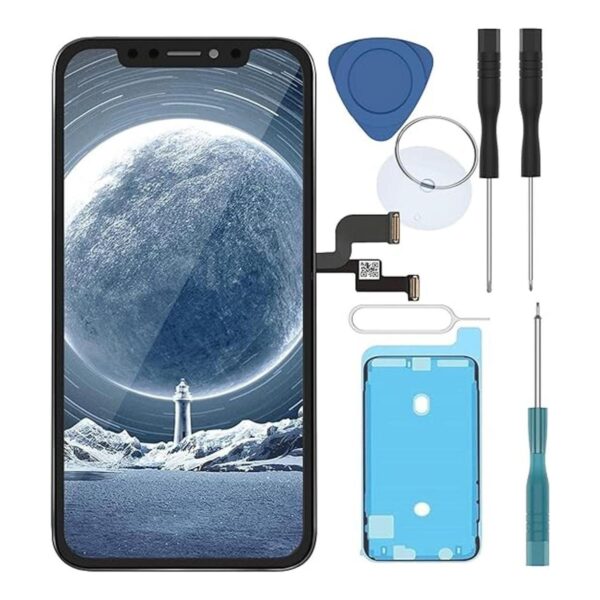 Negro para iPhone X 10 5.8 pulgadas LCD frontal de cristal_1