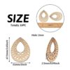 Pandahall 10 aretes de lágrima de madera natural en_2