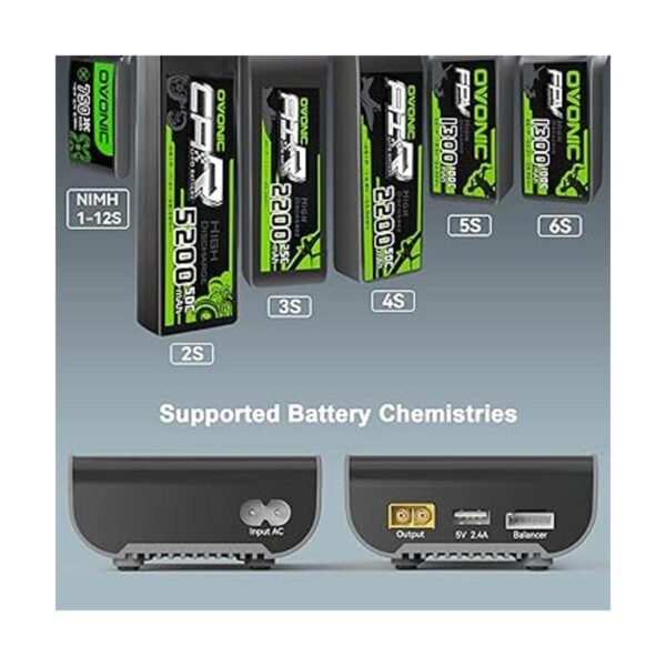 Ovonic Mate1 Lipo Battery Charger 1s6s 100W 10A Smart RC_6