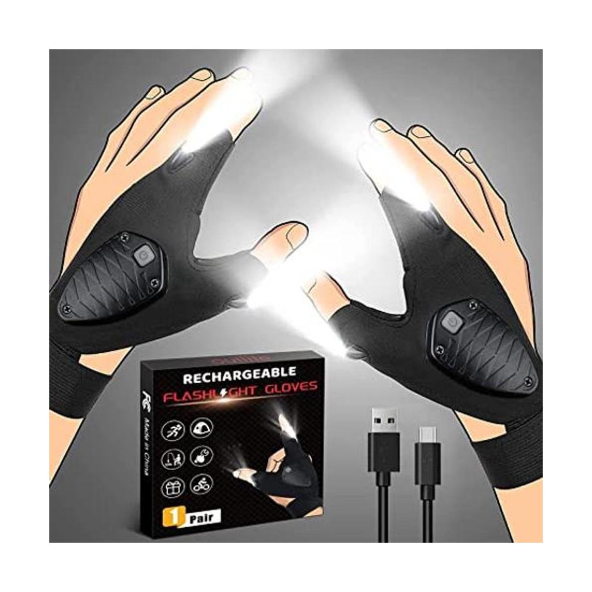 Regalos para hombres papá guantes de linterna LED