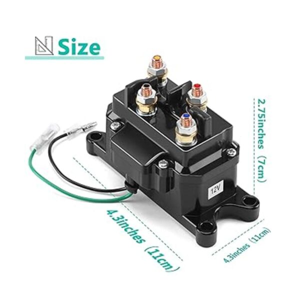 12 V 250 A Cabrestante solenoide Relé Contactor Pulgar_4