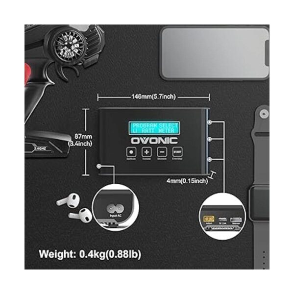 Ovonic Mate1 Lipo Battery Charger 1s6s 100W 10A Smart RC_2