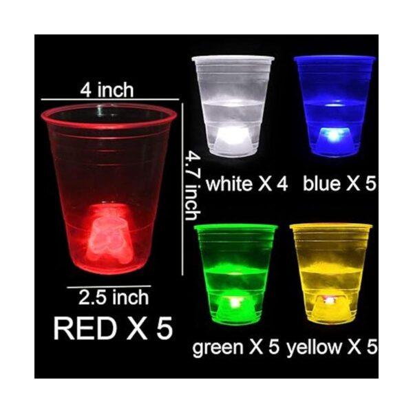 24 tazas de fiesta que brillan en la oscuridad para_2