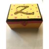 Caja rectangular de madera sin terminar de 12 piezas con