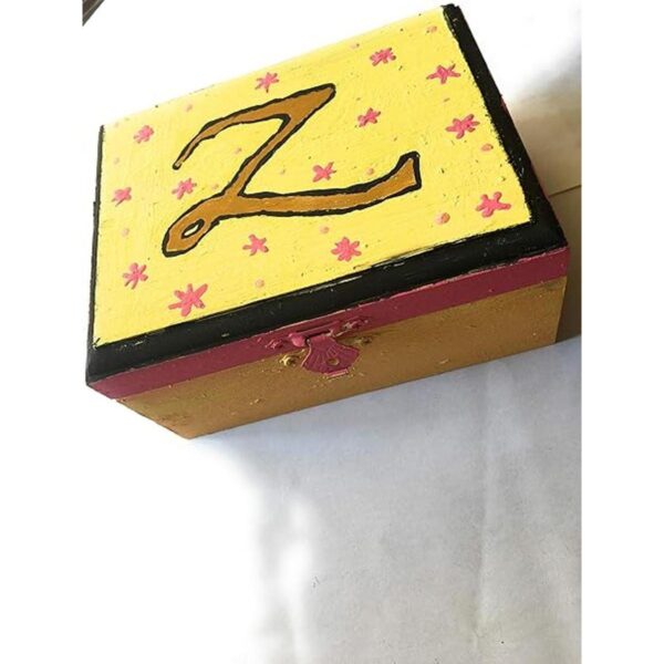 Caja rectangular de madera sin terminar de 12 piezas con