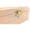 Caja rectangular de madera sin terminar de 12 piezas con