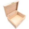 Caja rectangular de madera sin terminar de 12 piezas con