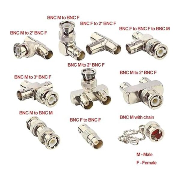 Kits de adaptador BNC tipo 10 BNC hembra a adaptador dual_3