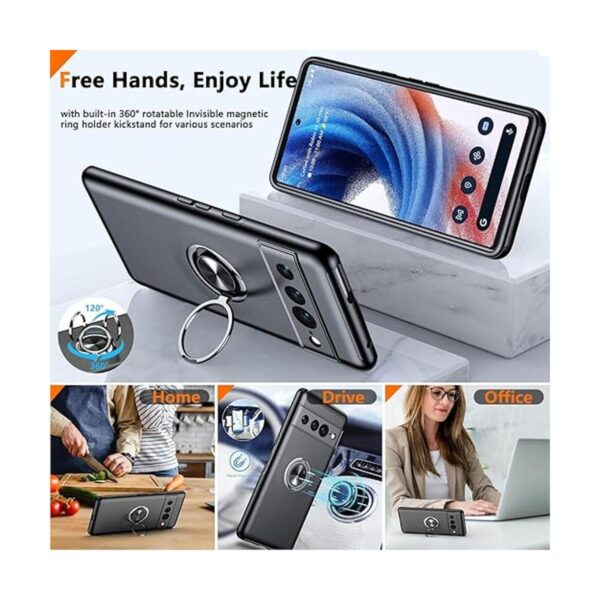 okzilla Funda para Google Pixel 7 Pro con soporte de_2