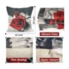 Okasion Juego de 4 fundas de almohada decorativas de 18 x