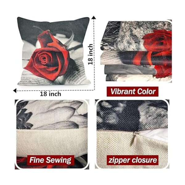 Okasion Juego de 4 fundas de almohada decorativas de 18 x