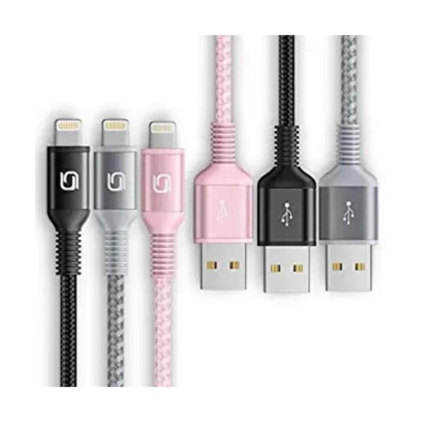 Cargador para iPhone paquete de 3 cables Lightning de 6_1