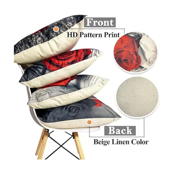Okasion Juego de 4 fundas de almohada decorativas de 18 x