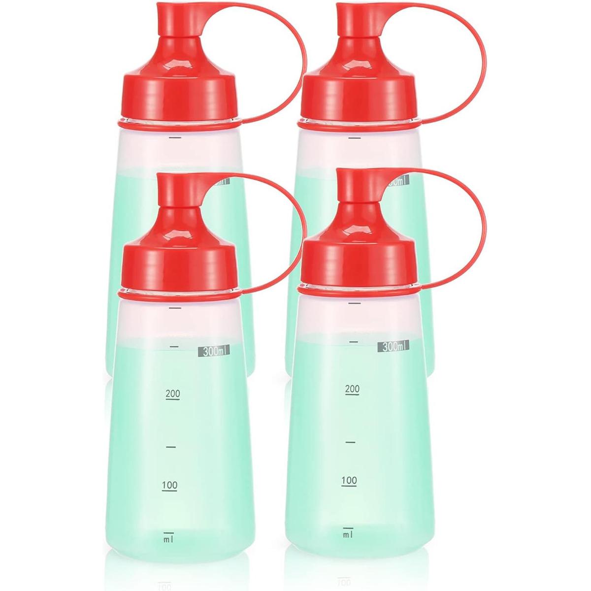 oiununo Botellas de boca ancha paquete de 4 botellas de