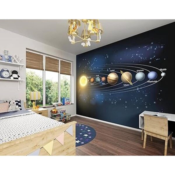OhPopsi WALS0270 Mural de pared de planetas color azul_2