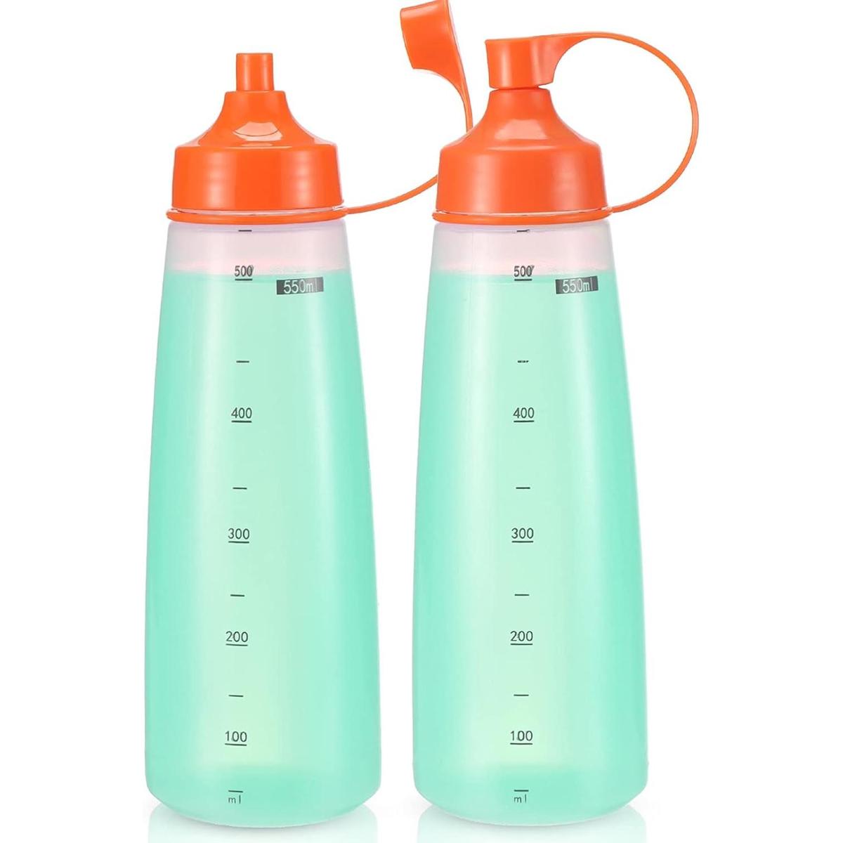 oiununo Botellas de boca ancha paquete de 2 botellas de