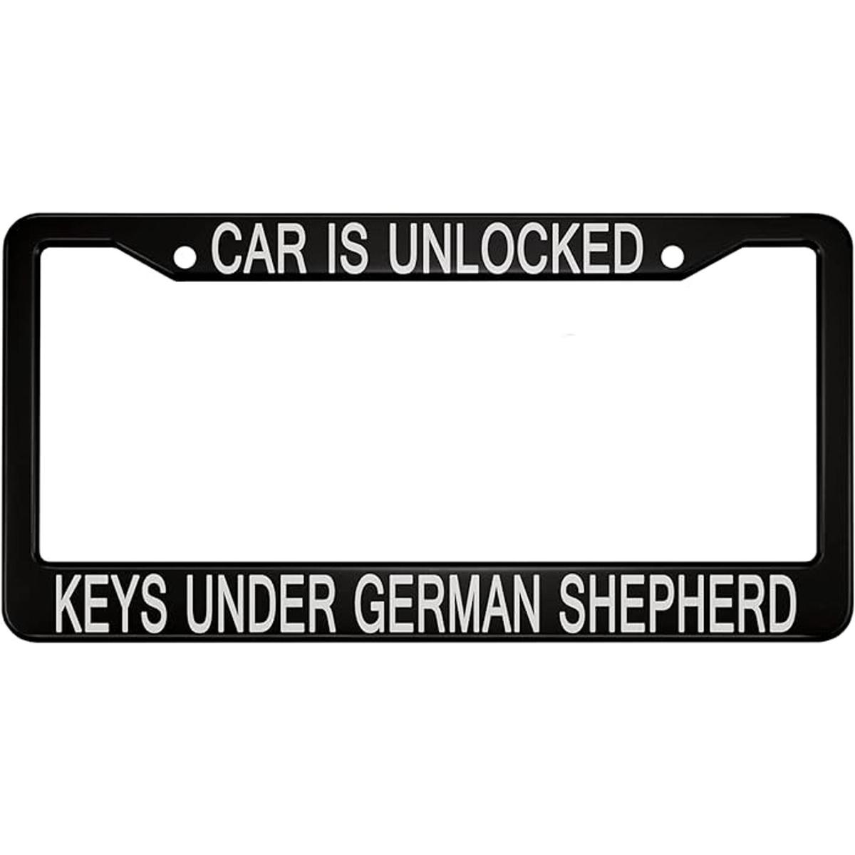 oFloral Car is Unlocked Keys Under German Shepherd Marco