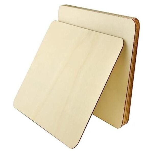 Obmwang 6 piezas de 8.0 x 8.0 in cuadradas de madera