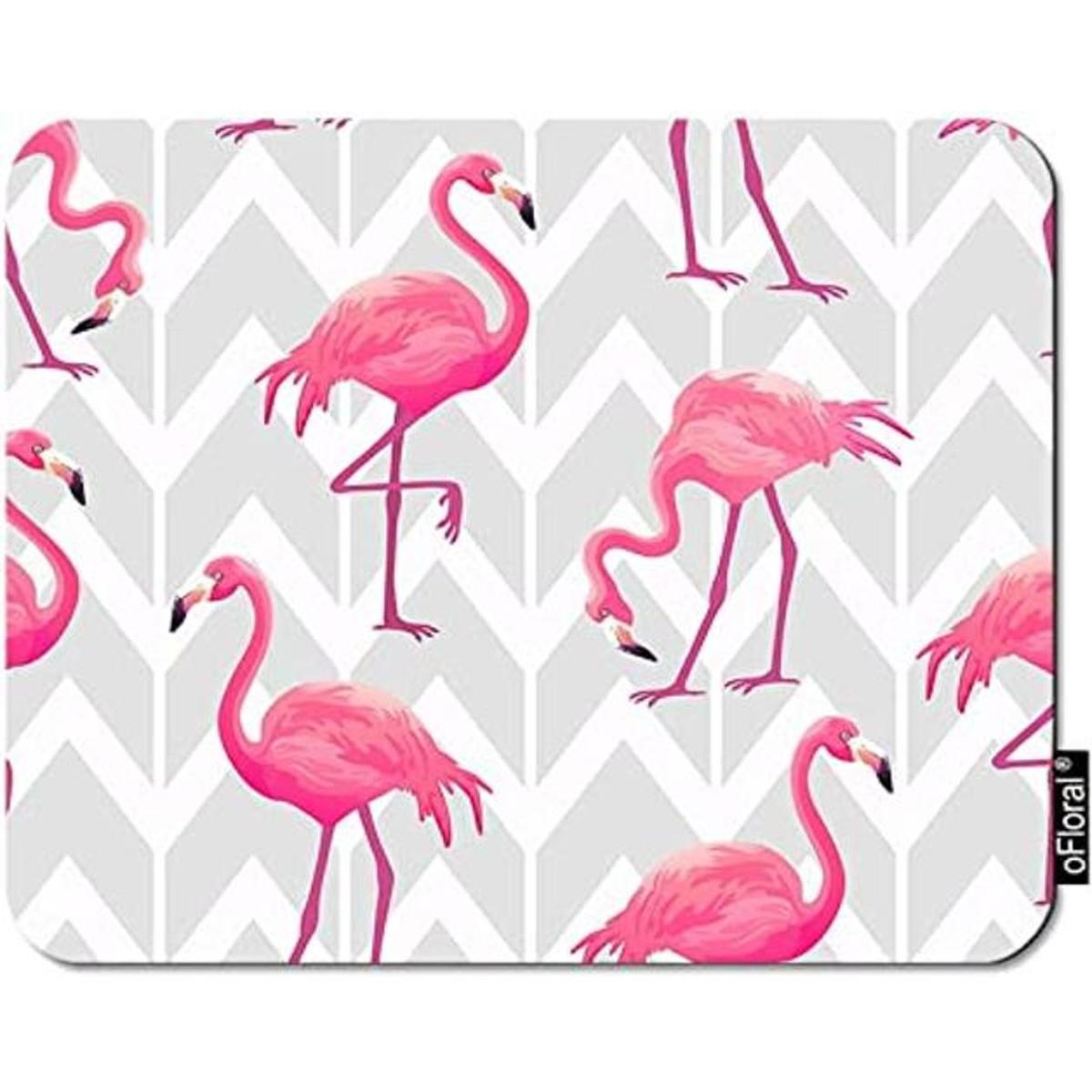 oFloral Flamingo Alfombrilla de ratón para juegos diseño