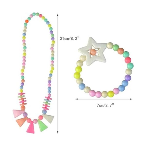 Obmwang Juego de 20 pulseras de princesa para niñas y niñas_2