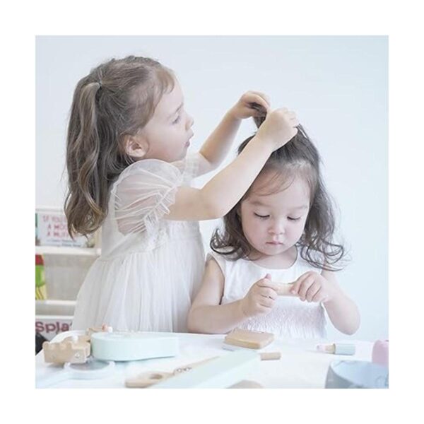 nunukids Juego de juguetes de maquillaje de madera de_2