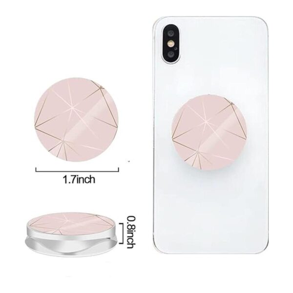 Soporte para teléfono celular diseño de corazón rosa_2