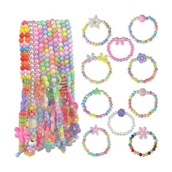 Obmwang Juego de 20 pulseras de princesa para niñas y niñas_1
