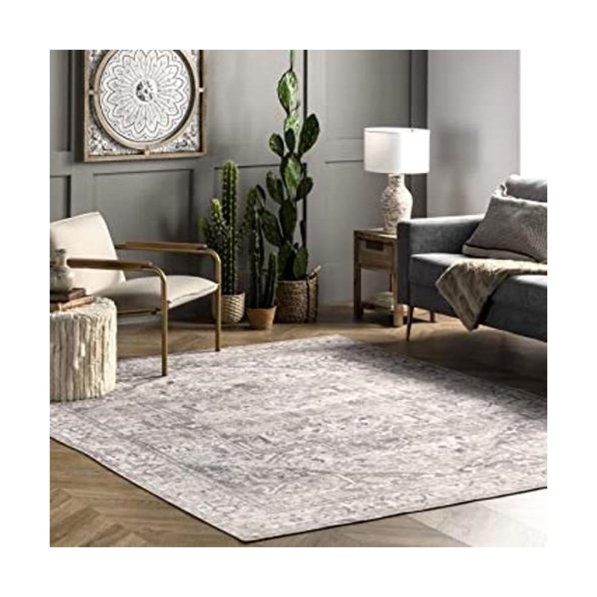 nuLOOM Brielle Alfombra vintage lavable a máquina 4 x 6