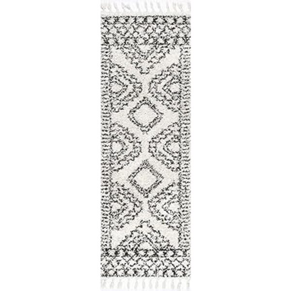 nuLOOM Vasiliki Alfombra de pelo largo estilo tribal_3