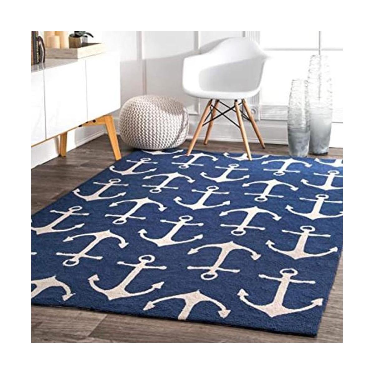 nuLOOM Despina Alfombra decorativa con gancho a mano para