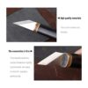 DIUDUS Cuchillo de corte de cuero con mango de madera_6