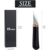 DIUDUS Cuchillo de corte de cuero con mango de madera_2