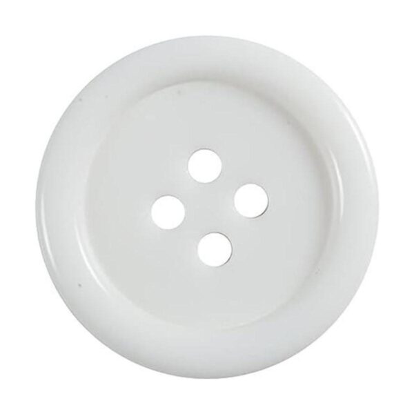 60 botones blancos de costura de resina plástica de 1