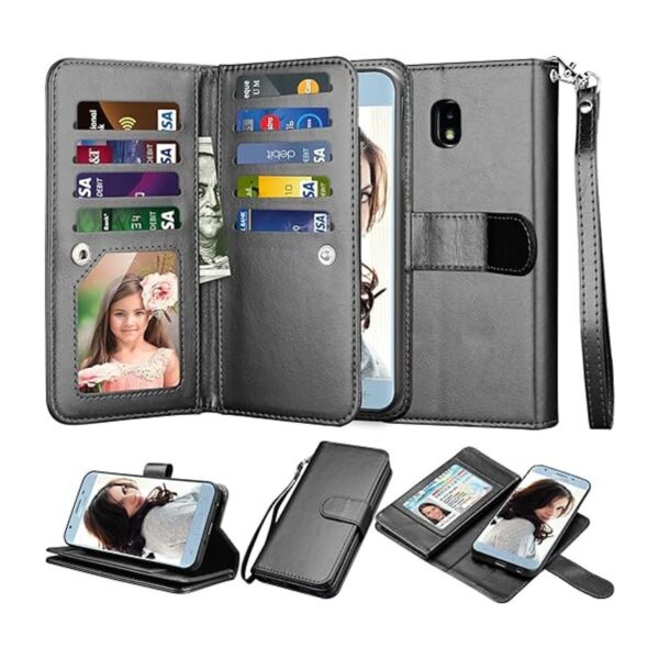 Njjex Funda tipo cartera para Galaxy J7 2018J7 RefineJ7_1